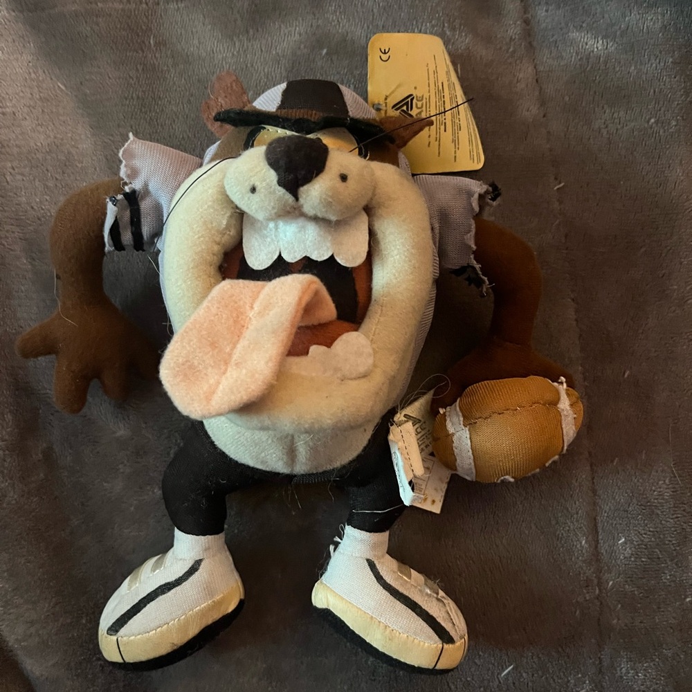 Plush TAZ Cartoon Football Toy - Multicolor Soft Play Buddy